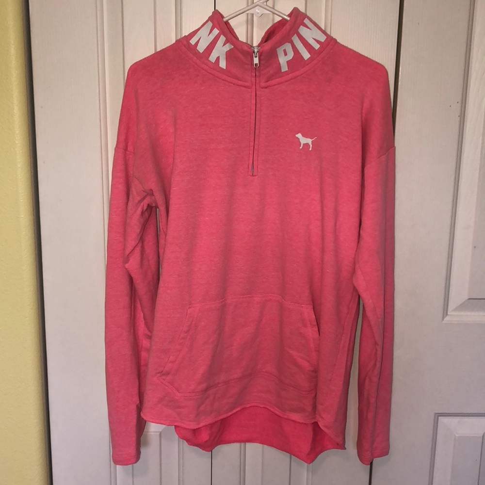 Pink half zip